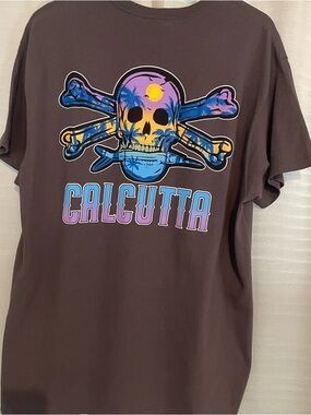 Calcutta Men’s XL Gray Graphic T Shirt